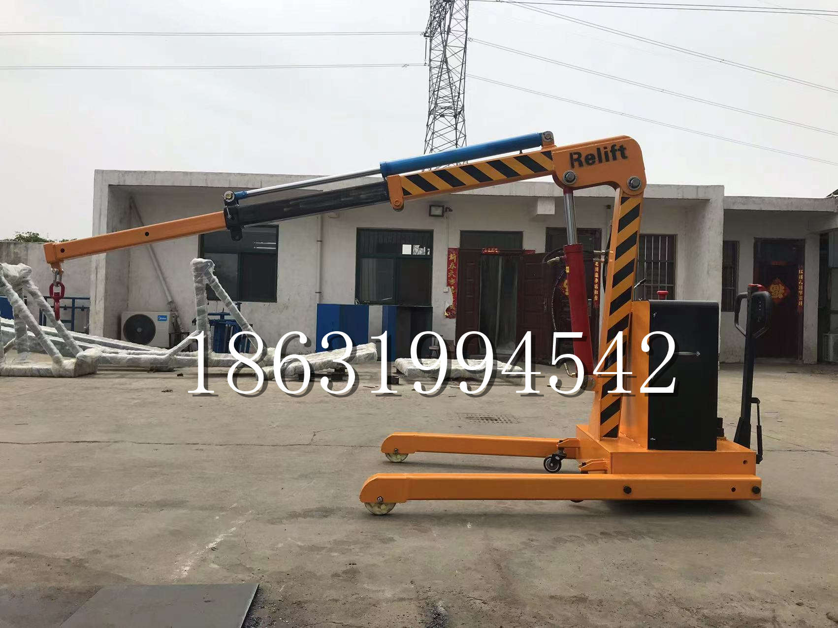 红桥区久征定做3吨三轮随车吊 农用园林绿化移树吊 平板工程用小吊机